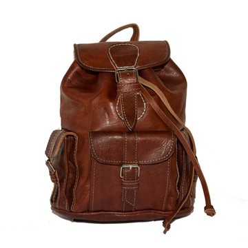 Sac à dos en vrai cuir original fait main de très bonne qualité