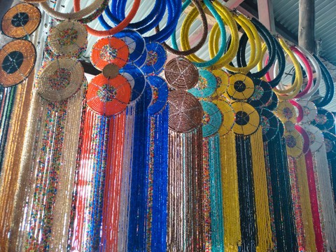Wholesale set of 6 long necklaces for women, beaded chokers, bridesmaid gifts