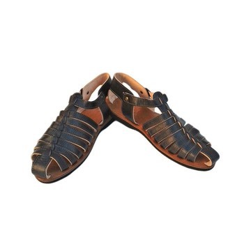 Sandale en vrai cuir Marron mode homme de très haute qualité