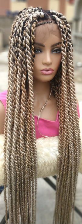 Braids wig, Jumbo Senegalese twist braids ,full lace wig