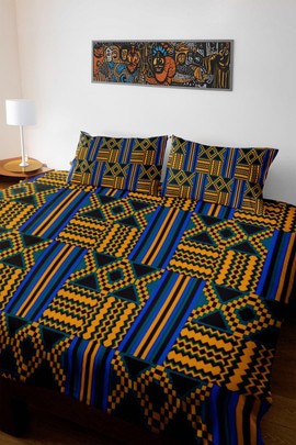 Kente African Print Bedding Sets Duvet and Pillow Covers (MORE SIZES AVAILABLE)