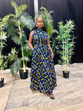 Robe longue avec poches