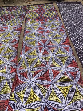 African Adire Eleko/ Handmade Nigerian Adire/ Quality Batik Fabric/  100% cotton/ Tie Dye Kampala1