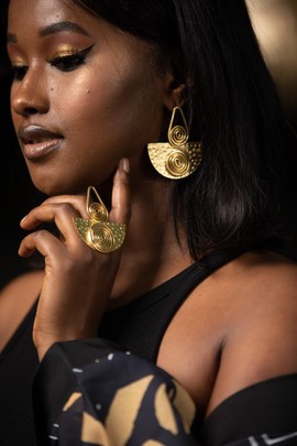 Magnifiques boucles d'oreilles « Affou »