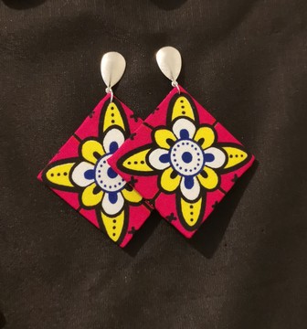 "Flower" wax earrings