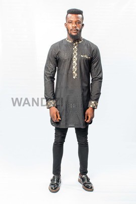 Black Dress Shirt with leopard print, Mens Dress Shirt, Mens Clothing, Mens Wear