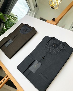 Brown &amp; Grey Kaftan