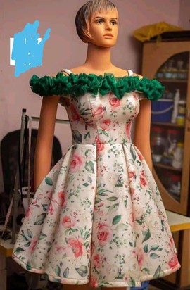 Short pleated gown(elegance)