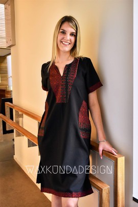 “Tourbillon” Fluid Dress Waxkundadesign