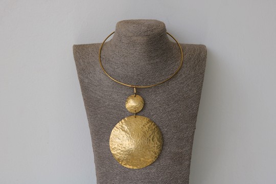 African Brass necklace, Christmas gift for her, Tribal necklace, Moms gift, One size fits all