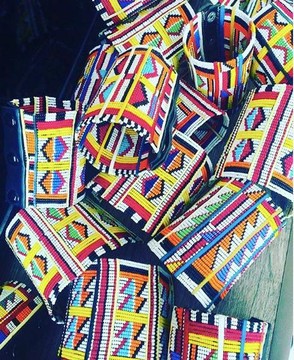 10 bracelet Maasa / bracelet en perles / bracelet africain / cadeau pour elle / cadeau pour lui / manchette en perles