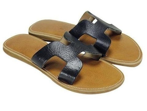 Grande Vente! Tongs été en cuir artisanale avec motifs brodés à main