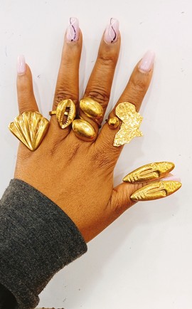 Bagues en laiton, bijoux en laiton, bagues réglables, bagues africaines, bagues en gros.