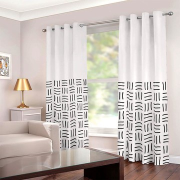 Cultural Unique Bath Mat White and Black Bathroom Rug (LARGER SIZES AVAILABLE)