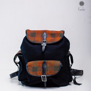 Black, green and orange Kanvô backpack
