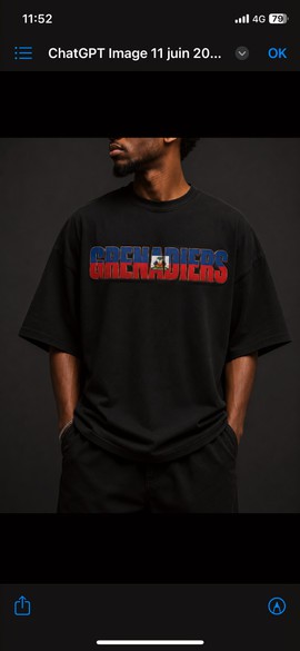 T-shirt noir CDM26 Grenadiers