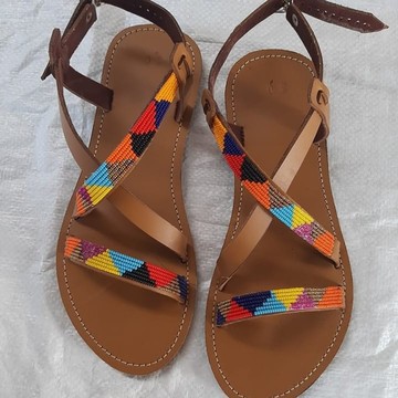 African Women maasai sandals/feb2021/newstock/leather/flat sandals