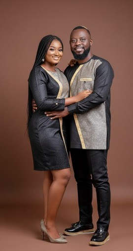 Chic Couple in Elegant Attire