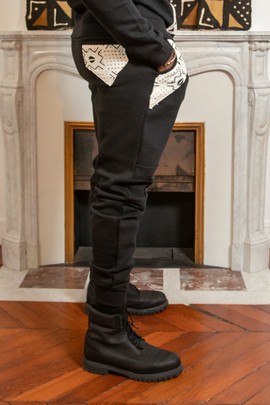 New White Bogolan jogging bottoms