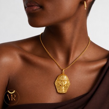 Gold-plated Pharaoh necklace
