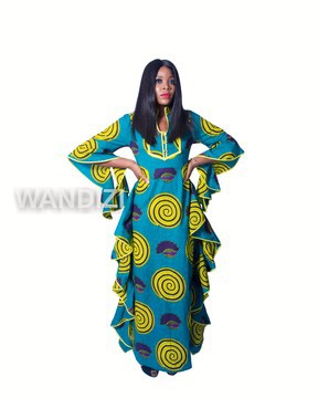 Ankara Butterfly Maxi Dress, African Print Butterfly Dress, Ankara Dress, Ankara Maxi Dress