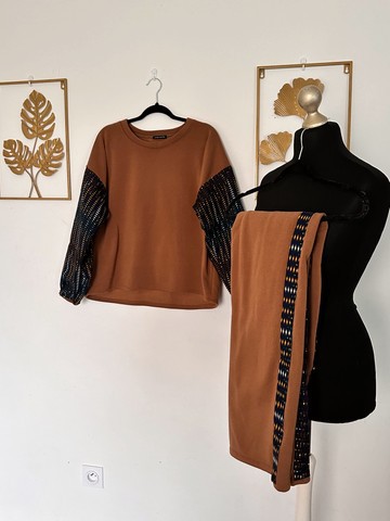 Wax hoodie and jogging pants - hoodie - high quality women's tracksuit set - wax