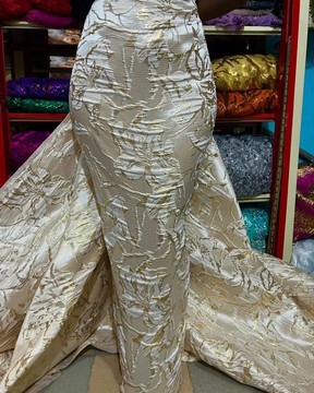 Damask, brocade, fabric for suit (5 yards)