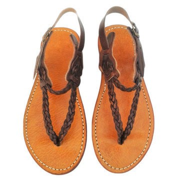 Grande Vente! Sandale été en cuir véritable unisexes fait main par des artisans du Maroc