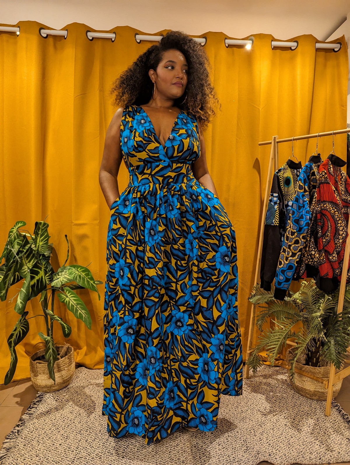 Robe Trois Pièces Femme Style Indien – Taille S – Bleue – Occasion En Super état