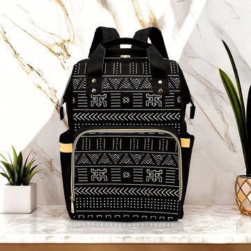 Native African Print Backpack | Afrocentric Style | Diaper Bag