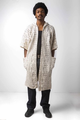 Peace hooded bogolan cloak (Pre-Order)