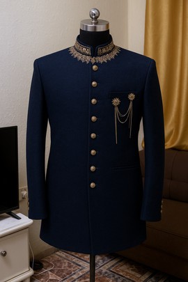 Embroidered safari suit