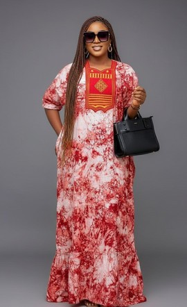 Caftan à motifs élégant