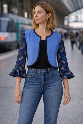 Wax suit jacket "AMPOULE" Waxkundadesign