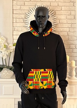 Kente mixed hoodie