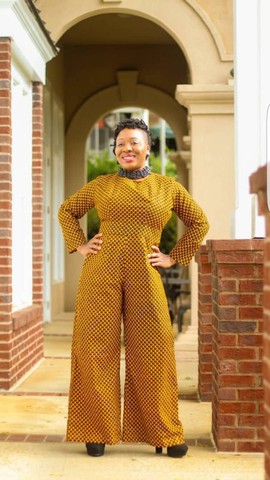 Misty African Print Jumpsuit, Ankara Jumpsuit