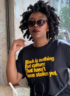 MOTHER HUSTLA / BLACK T-SHIRT