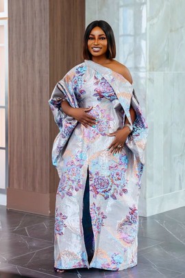 Robe kaftan épaules dénudées, robe élégante pour femme, robe de mariée africaine