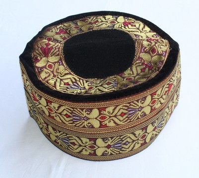 Colorful Traditional Woven Velvet Cap, Taqiyah, Hausa Cap, Mallam Cap, Fulani Hat,