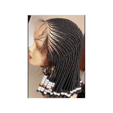 Perruque tissage Ghana avec perles