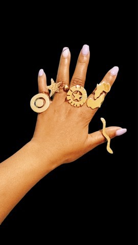 5 rings, brass rings, adjustable rings, wholesale rings, African jewellery