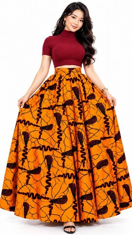 Luxury Maxi Ankara Yellow Skirt, bubu dress
