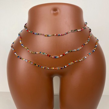 Bayas , perle de taille, bine bine , binbin , bijoux de ventre , perle de hanches, bijoux fait main
