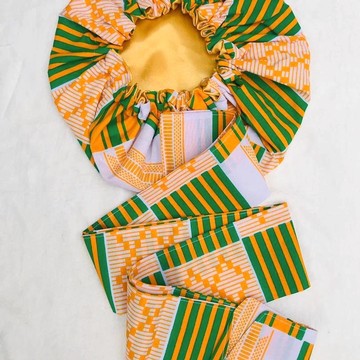 Headwrap / scarf with band / turban "🐘🇨🇮" "