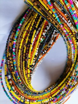 Set of 50 waist belly beads , tummy waist beads , wholesale waist beads , slimming beadd