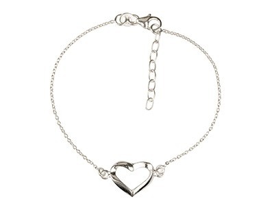 Genuine 925th silver "love you" bracelet