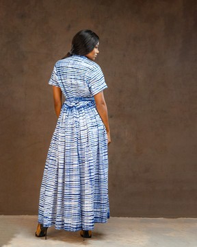 Combinaison shibori Bleu