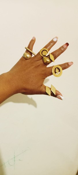 Brass ring, simple ring, adjustable ring, bulk rings