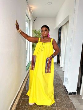 Mode africaine grande taille / Mode nigériane / Robe bubu en Ankara