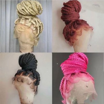 Jumbo braids full lace unit